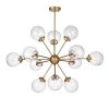 Masakee 39.4 in. 12-Light Indoor Gold Chandelier with Light Kit by Warehouse of Tiffany