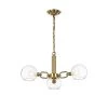 Andres 27 in. 3-Light Indoor Gold Chandelier with Light Kit by Warehouse of Tiffany