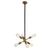 Eukleid 6-Light Gold Chandelier by Warehouse of Tiffany