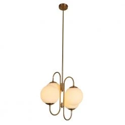 Eziz 4-Light Gold Chandelier by Warehouse of Tiffany