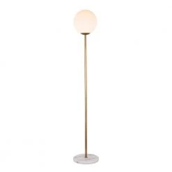 Ridu 16 in. Antique Gold 1-Light Floor Lamp by Warehouse of Tiffany