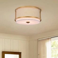 Julu 8.1 in. 3-Light Indoor Gold Finish Chandelier with Light Kit by Warehouse of Tiffany -Warehouse of Tiffany Shop gold warehouse of tiffany flush mount lights cm208 3gw 31 1000