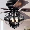 Haley 52 in. 3-Light Indoor Black Finish Ceiling Fan with Light Kit by Warehouse of Tiffany -Warehouse of Tiffany Shop iron black warehouse of tiffany ceiling fans with lights cfl 8501remo mb 64 1000