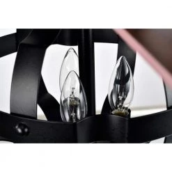 Haley 52 in. 3-Light Indoor Black Finish Ceiling Fan with Light Kit by Warehouse of Tiffany -Warehouse of Tiffany Shop iron black warehouse of tiffany ceiling fans with lights cfl 8501remo mb fa 1000