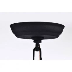 Roly 16 in. 1-Light Indoor Iron Black and White Pendant Ceiling Light by Warehouse of Tiffany -Warehouse of Tiffany Shop iron black warehouse of tiffany chandeliers imp848b 1 1f 1000