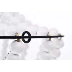 Roly 16 in. 1-Light Indoor Iron Black and White Pendant Ceiling Light by Warehouse of Tiffany -Warehouse of Tiffany Shop iron black warehouse of tiffany chandeliers imp848b 1 76 1000