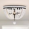 Hudson 16 in. 3-Light Indoor Iron Black and Gloss White Flush Mount Ceiling Light with Light Kit by Warehouse of Tiffany -Warehouse of Tiffany Shop iron black warehouse of tiffany flush mount lights imc838a 3 64 1000
