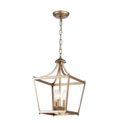 Sunsus 3-Light Gold Pendant by Warehouse of Tiffany