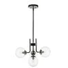 Teresa 41 in. 4-Light Indoor Matte Black and Brushed Nickel Chandelier with Light Kit by Warehouse of Tiffany -Warehouse of Tiffany Shop matte black and brushed nickel warehouse of tiffany chandeliers xl4366 4 64 1000