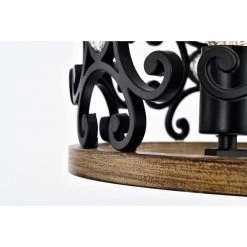 Tase 18 in. Matte Black Mid-Modern Semi Flush Mount 3-Light by Warehouse of Tiffany -Warehouse of Tiffany Shop matte black and faux wood grain warehouse of tiffany flush mount lights cd038 3bl 76 1000