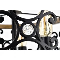 Tase 18 in. Matte Black Mid-Modern Semi Flush Mount 3-Light by Warehouse of Tiffany -Warehouse of Tiffany Shop matte black and faux wood grain warehouse of tiffany flush mount lights cd038 3bl fa 1000