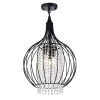 Rena 3-Light Matte Black Chandelier by Warehouse of Tiffany