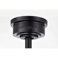 Jescha 52 in. 2-Light Indoor Matte Black Ceiling Fan with Light Kit and Remote by Warehouse of Tiffany -Warehouse of Tiffany Shop matte black warehouse of tiffany ceiling fans with lights al02p01mb 4f 1000