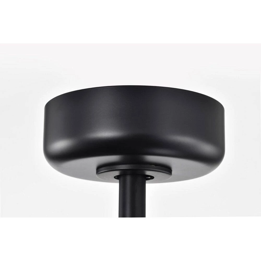 Vinney 25 in. 6-Light Indoor Matte Black Finish Ceiling Fan with Light Kit by Warehouse of Tiffany 9 Vinney 25 in. 6-Light Indoor Matte Black Finish Ceiling Fan with Light Kit by Warehouse of Tiffany - Image 7