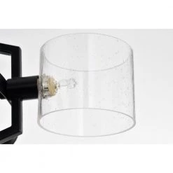 Damita 26 in. Oil Rubbed Matte Black Finish 6 Light, 3 Blade Ceiling Fandelier with Remote by Warehouse of Tiffany -Warehouse of Tiffany Shop matte black warehouse of tiffany ceiling fans with lights dl01p12mb 40 1000