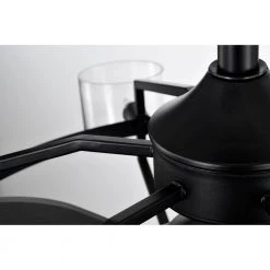 Damita 26 in. Oil Rubbed Matte Black Finish 6 Light, 3 Blade Ceiling Fandelier with Remote by Warehouse of Tiffany -Warehouse of Tiffany Shop matte black warehouse of tiffany ceiling fans with lights dl01p12mb a0 1000