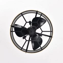 Laxsi 24 in. 6-Light Indoor Matte Black and Faux Wood Grain Finish Ceiling Fan with Light Kit by Warehouse of Tiffany 18 Laxsi 24 in. 6-Light Indoor Matte Black and Faux Wood Grain Finish Ceiling Fan with Light Kit by Warehouse of Tiffany -Warehouse of Tiffany Shop matte black warehouse of tiffany ceiling fans with lights dl01p37ib 44 1000