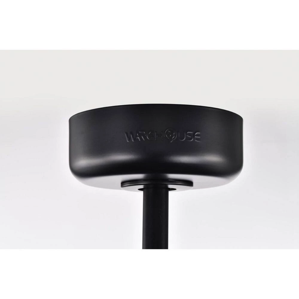 Laxsi 24 in. 6-Light Indoor Matte Black and Faux Wood Grain Finish Ceiling Fan with Light Kit by Warehouse of Tiffany 10 Laxsi 24 in. 6-Light Indoor Matte Black and Faux Wood Grain Finish Ceiling Fan with Light Kit by Warehouse of Tiffany - Image 8