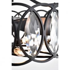 Dakanda 23.6 in. 6-Light Indoor Matte Black Finish Ceiling Fan with Light Kit and Remote by Warehouse of Tiffany -Warehouse of Tiffany Shop matte black warehouse of tiffany ceiling fans with lights dl02p03mb 44 1000