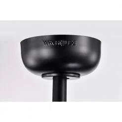 Brixton 26 in. 6-Light Indoor Matte Black and Gold Ceiling Fan with Light Kit and Remote by Warehouse of Tiffany -Warehouse of Tiffany Shop matte black warehouse of tiffany ceiling fans with lights dw01w38ib 4f 1000