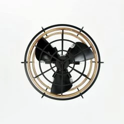 Amable 26 in. 6-Light Indoor Matte Black Finish Ceiling Fan with Light Kit and Remote by Warehouse of Tiffany -Warehouse of Tiffany Shop matte black warehouse of tiffany ceiling fans with lights dw01w41ib 1d 1000