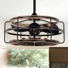 Amable 26 in. 6-Light Indoor Matte Black Finish Ceiling Fan with Light Kit and Remote by Warehouse of Tiffany -Warehouse of Tiffany Shop matte black warehouse of tiffany ceiling fans with lights dw01w41ib 64 1000