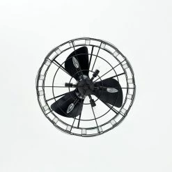 Livia 25 in. 6-Light Indoor Matte Black Ceiling Fan with Kit and Remote by Warehouse of Tiffany -Warehouse of Tiffany Shop matte black warehouse of tiffany ceiling fans with lights dw01w49mb 1d 1000