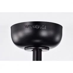 Livia 25 in. 6-Light Indoor Matte Black Ceiling Fan with Kit and Remote by Warehouse of Tiffany -Warehouse of Tiffany Shop matte black warehouse of tiffany ceiling fans with lights dw01w49mb 1f 1000