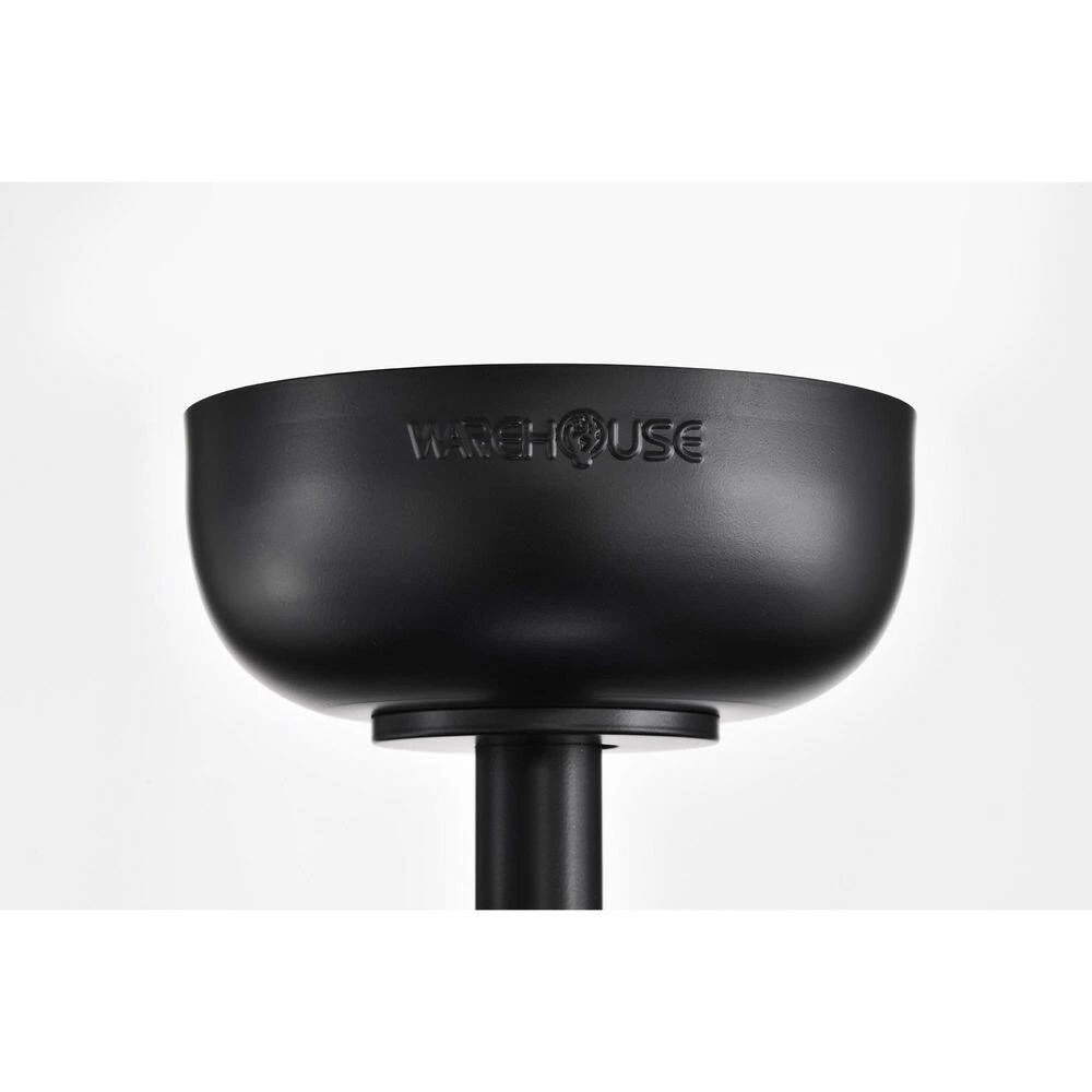 Lauritz 28 in. 6-Light Indoor Matte Black and Black Rattan Finish Ceiling Fan with Light Kit by Warehouse of Tiffany 10 Lauritz 28 in. 6-Light Indoor Matte Black and Black Rattan Finish Ceiling Fan with Light Kit by Warehouse of Tiffany - Image 8