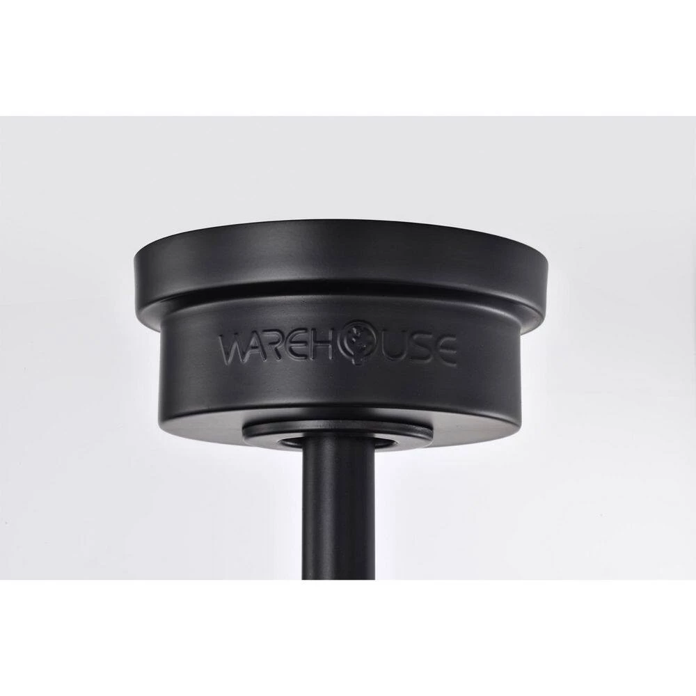 Raja 24 in. 6-Light Indoor Matte Black Ceiling Fan with Light Kit by Warehouse of Tiffany 9 Raja 24 in. 6-Light Indoor Matte Black Ceiling Fan with Light Kit by Warehouse of Tiffany - Image 7