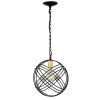 Jaipem 12 in. 1-Light Indoor Matte Black Globe Pendant Ceiling Light by Warehouse of Tiffany 2 Jaipem 12 in. 1-Light Indoor Matte Black Globe Pendant Ceiling Light by Warehouse of Tiffany -Warehouse of Tiffany Shop matte black warehouse of tiffany chandeliers 2030 1bg 64 1000