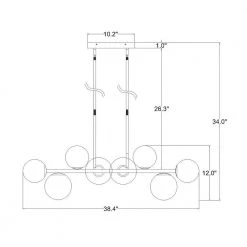 Pascaline 38 in. 8-Light Indoor Matte Black Finish Chandelier with Light Kit by Warehouse of Tiffany 20 Pascaline 38 in. 8-Light Indoor Matte Black Finish Chandelier with Light Kit by Warehouse of Tiffany -Warehouse of Tiffany Shop matte black warehouse of tiffany chandeliers fd10020 8kb 76 1000