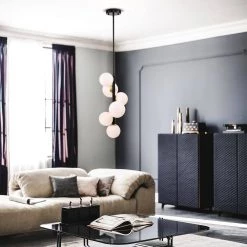 Tsukiko 11 in. 6-Light Indoor Matte Black Chandelier with Light Kit by Warehouse of Tiffany -Warehouse of Tiffany Shop matte black warehouse of tiffany chandeliers fd10021 6kb 31 1000