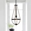 Medeia 11 in. 1-Light Indoor Matte Black Pendant Light with Light Kit by Warehouse of Tiffany -Warehouse of Tiffany Shop matte black warehouse of tiffany chandeliers fd10026 1ri 64 1000
