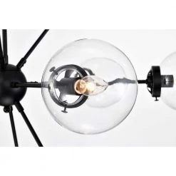 Masakee 39.4 in. 12-Light Indoor Matte Black Chandelier with Light Kit by Warehouse of Tiffany 11 Masakee 39.4 in. 12-Light Indoor Matte Black Chandelier with Light Kit by Warehouse of Tiffany -Warehouse of Tiffany Shop matte black warehouse of tiffany chandeliers hm108 12mb 1f 1000