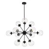 Masakee 39.4 in. 12-Light Indoor Matte Black Chandelier with Light Kit by Warehouse of Tiffany -Warehouse of Tiffany Shop matte black warehouse of tiffany chandeliers hm108 12mb 64 1000