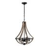 Perkins 4-Light Matte Black Indoor Chandelier with Light Kit by Warehouse of Tiffany -Warehouse of Tiffany Shop matte black warehouse of tiffany chandeliers hm244 4bxi 64 1000