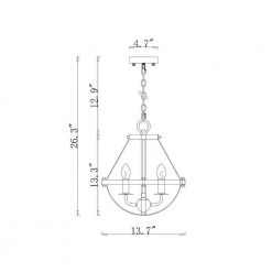 Benny 26 in. 4-Light Indoor Matte Black Finish Chandelier with-Light Kit by Warehouse of Tiffany -Warehouse of Tiffany Shop matte black warehouse of tiffany chandeliers md04 4 c3 1000