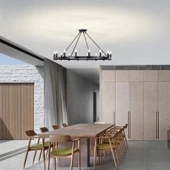 Elijah 47.2 in. 16-Light Matte Black Indoor Chandelier with Light Kit by Warehouse of Tiffany 13 Elijah 47.2 in. 16-Light Matte Black Indoor Chandelier with Light Kit by Warehouse of Tiffany -Warehouse of Tiffany Shop matte black warehouse of tiffany chandeliers md64 16mb 31 1000