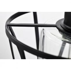 Antonia 7 in. 1-Light Indoor Matte Black Shaded Pendant Ceiling Light by Warehouse of Tiffany 19 Antonia 7 in. 1-Light Indoor Matte Black Shaded Pendant Ceiling Light by Warehouse of Tiffany -Warehouse of Tiffany Shop matte black warehouse of tiffany chandeliers pd034mb fa 1000