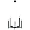 Tayon 5-Light Matte Black Modern Candelabra 28 in. Chandelier by Warehouse of Tiffany -Warehouse of Tiffany Shop matte black warehouse of tiffany chandeliers wty1141 64 1000