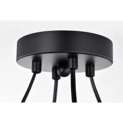 Pomponia 18 in. 4-Light Indoor Matte Black and Satin Gold Semi-Flush Mount Chandelier with Light Kit by Warehouse of Tiffany 17 Pomponia 18 in. 4-Light Indoor Matte Black and Satin Gold Semi-Flush Mount Chandelier with Light Kit by Warehouse of Tiffany -Warehouse of Tiffany Shop matte black warehouse of tiffany flush mount lights 2036 4bg 1f 1000