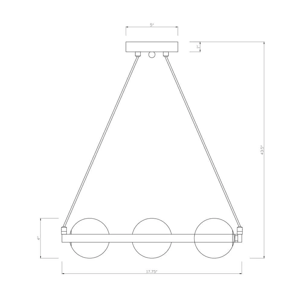 Pomponia 18 in. 4-Light Indoor Matte Black and Satin Gold Semi-Flush Mount Chandelier with Light Kit by Warehouse of Tiffany 11 Pomponia 18 in. 4-Light Indoor Matte Black and Satin Gold Semi-Flush Mount Chandelier with Light Kit by Warehouse of Tiffany - Image 9