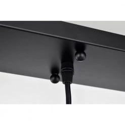 Horatia 24 in. 3-Light Indoor Matte Black and Satin Gold Semi Flush Mount Chandelier with Light Kit by Warehouse of Tiffany -Warehouse of Tiffany Shop matte black warehouse of tiffany flush mount lights 2037 3bg 44 1000