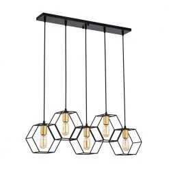 Berenice 33 in. 5-Light Indoor Matte Black and Satin Gold Semi Flush Mount Chandelier with Light Kit by Warehouse of Tiffany 14 Berenice 33 in. 5-Light Indoor Matte Black and Satin Gold Semi Flush Mount Chandelier with Light Kit by Warehouse of Tiffany -Warehouse of Tiffany Shop matte black warehouse of tiffany flush mount lights 2037 5bg c3 1000