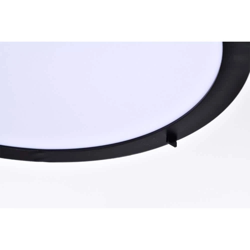 Kiyoko 12 in. 2-Light Indoor Matte Black Flush Mount with Light Kit by Warehouse of Tiffany 5 Kiyoko 12 in. 2-Light Indoor Matte Black Flush Mount with Light Kit by Warehouse of Tiffany - Image 3