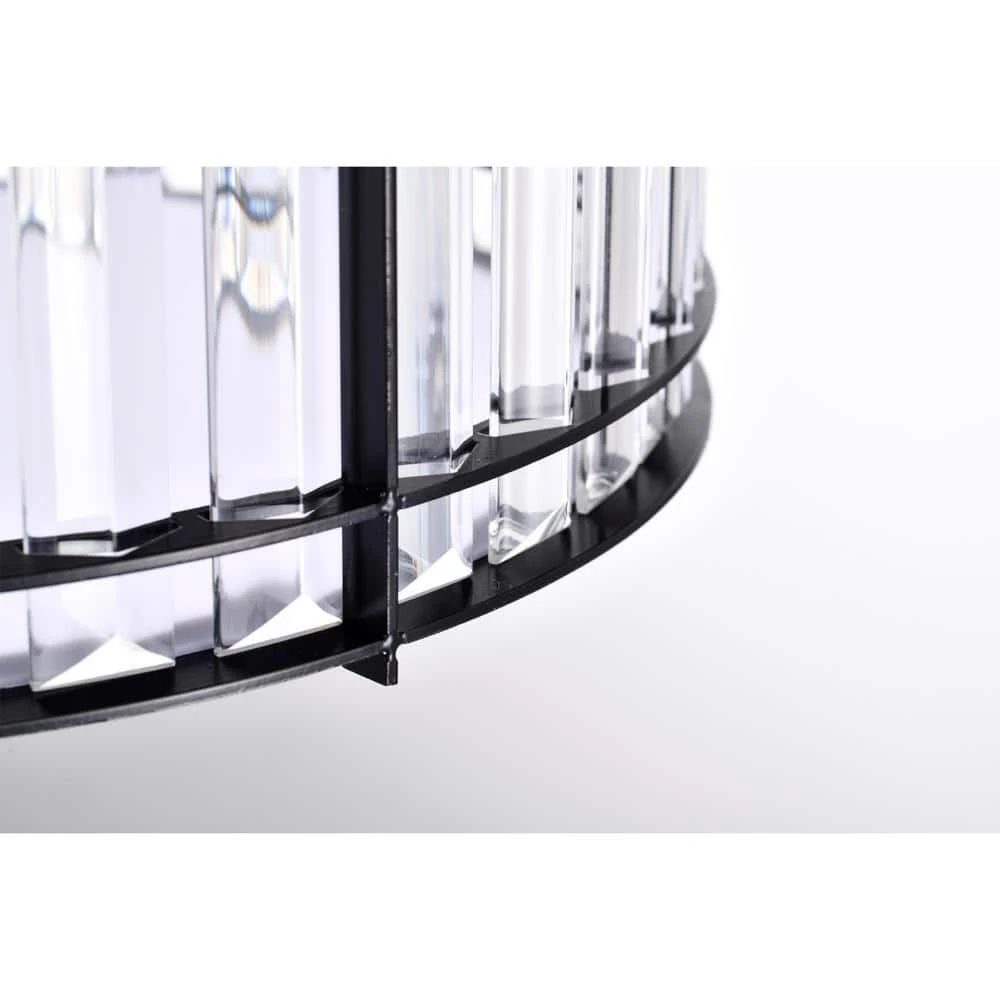 Kiyoko 12 in. 2-Light Indoor Matte Black Flush Mount with Light Kit by Warehouse of Tiffany 9 Kiyoko 12 in. 2-Light Indoor Matte Black Flush Mount with Light Kit by Warehouse of Tiffany - Image 7