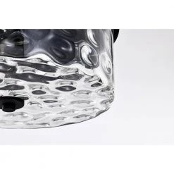 Moira 12 in. 2-Light Indoor Matte Black Finish Flush Mount with Light Kit by Warehouse of Tiffany -Warehouse of Tiffany Shop matte black warehouse of tiffany flush mount lights 3004 2fma 1d 1000