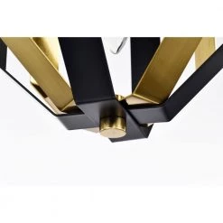 Felicia 8 in. 1-Light Indoor Matte Black and Gold Semi-Flush Mount Ceiling Light with Light Kit and Remote by Warehouse of Tiffany 13 Felicia 8 in. 1-Light Indoor Matte Black and Gold Semi-Flush Mount Ceiling Light with Light Kit and Remote by Warehouse of Tiffany -Warehouse of Tiffany Shop matte black warehouse of tiffany flush mount lights fc10007 1nb 1d 1000