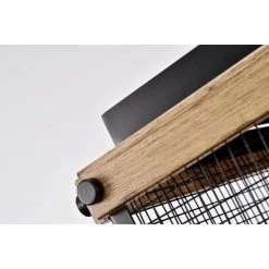 Fynn 8 in. 3-Light Indoor Matte Black Finish Flush Mount Light with Light Kit by Warehouse of Tiffany -Warehouse of Tiffany Shop matte black warehouse of tiffany flush mount lights mx33 3iwg 4f 1000